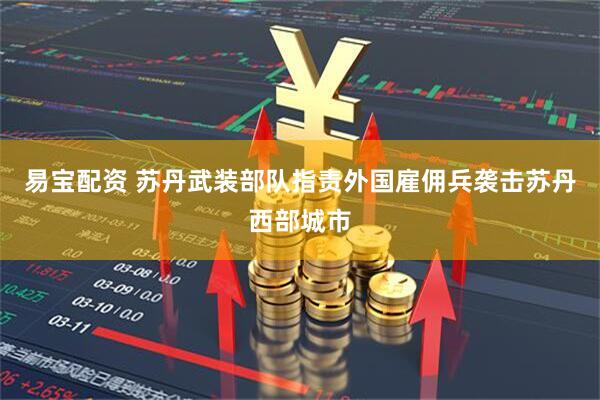 易宝配资 苏丹武装部队指责外国雇佣兵袭击苏丹西部城市